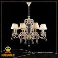 Hotel Cristal Chandelier Luz Decorativa (CL 5463/8 YW + WT)